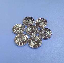 Printed River Natural Shirt Buttons 3mm Thick