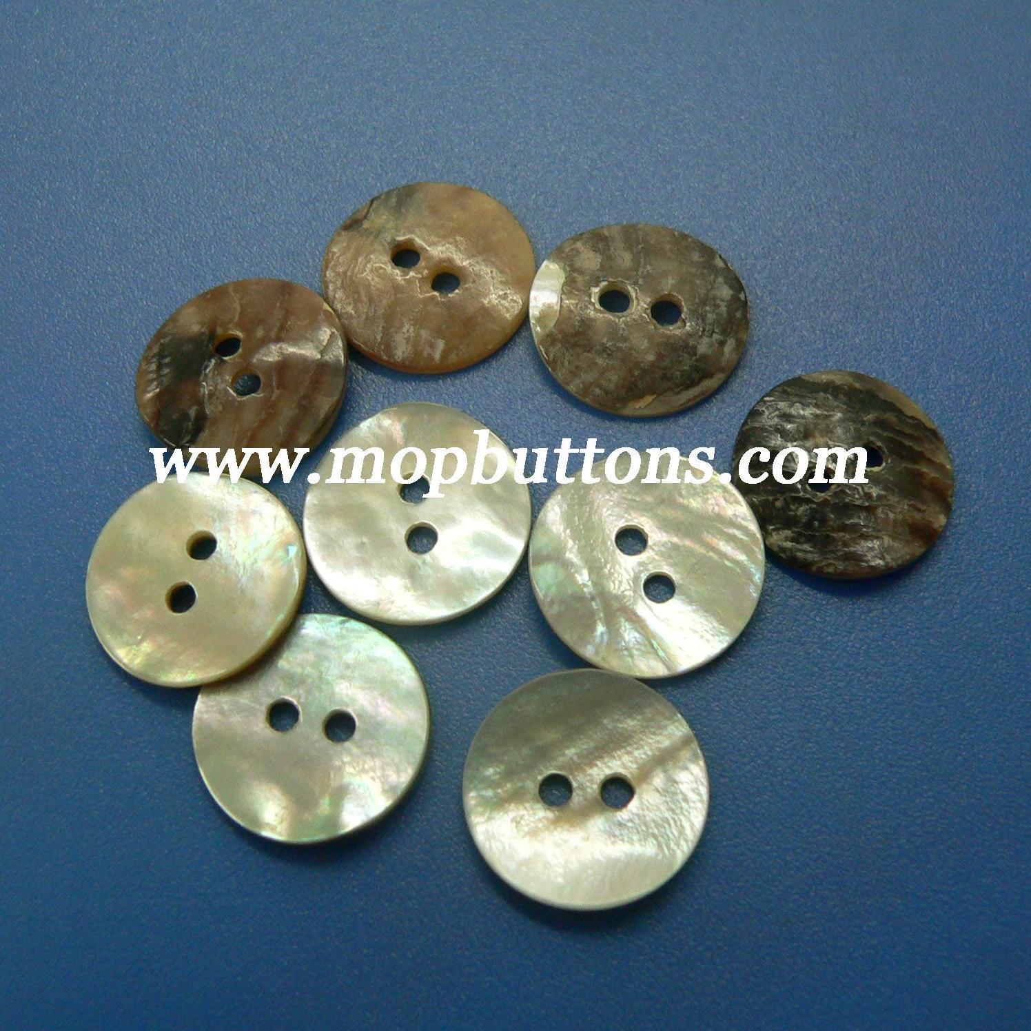 16L Natural Real Agoya Shell Buttons Manufacturer