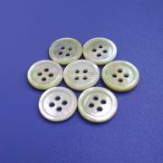 4 Holes Flat back Agoya Shell Buttons with Slim Rim