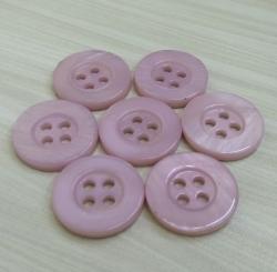 Pink Coloured Ladies Shirt River Shell Buttons 4 Holes