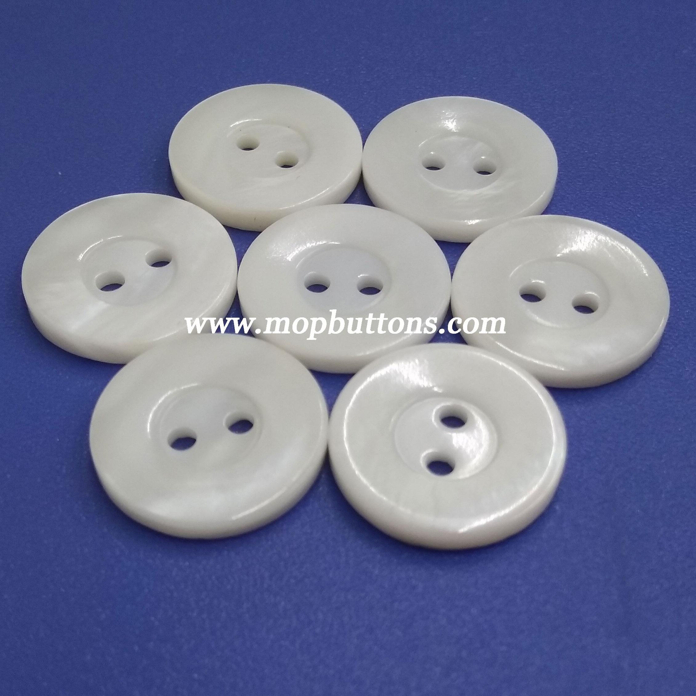 Genuine Pearl Denim Shirt Button