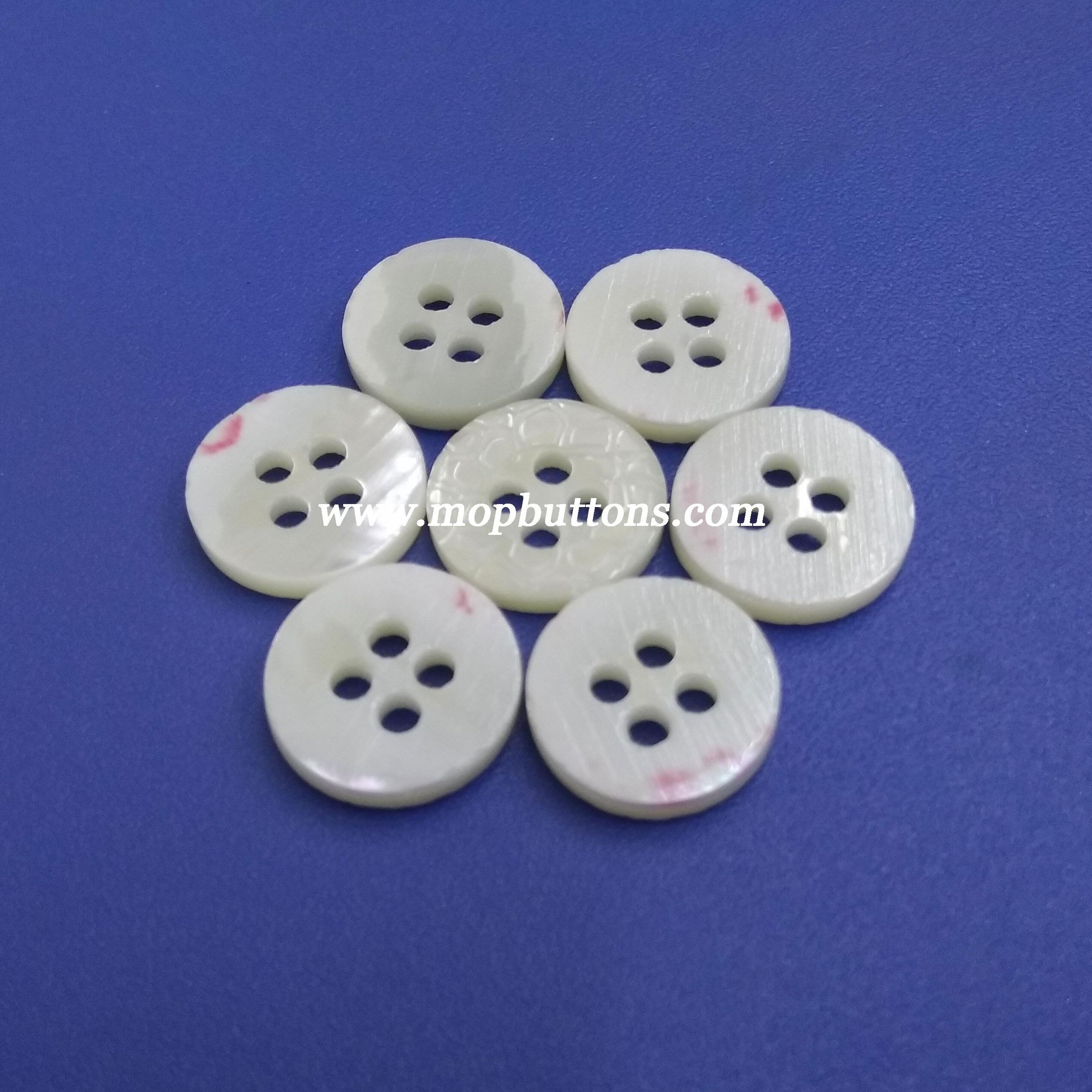 Flat Back 4 Holes Trocas Clothing Sewing Button