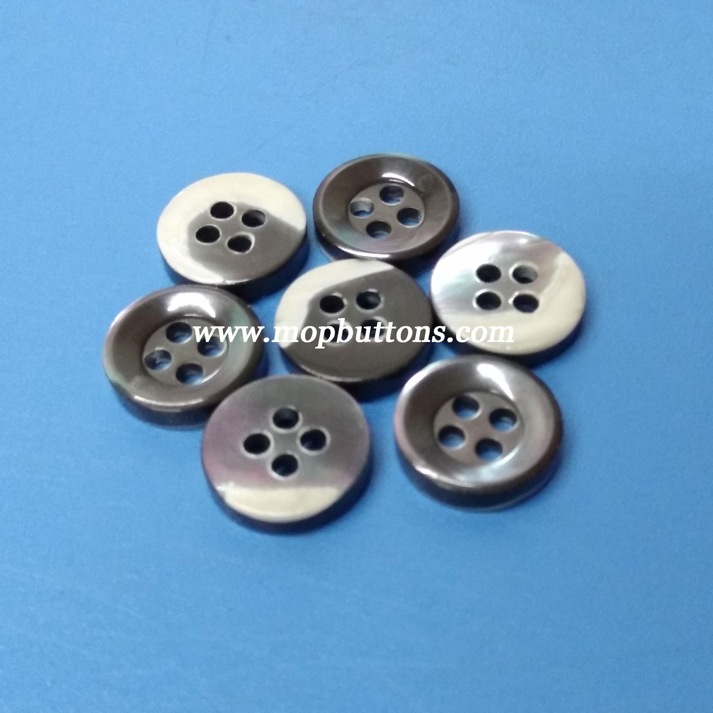 Smoky Four Holes Bowl Style Men’s Shirt Button