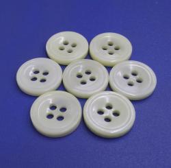 Bowl Style 4 Holes 3mm Thick White Shirt Shell Buttons