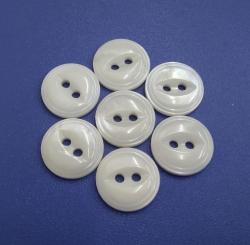 Round 2-Hole Fisheye Button with Rim Assorted Sizes