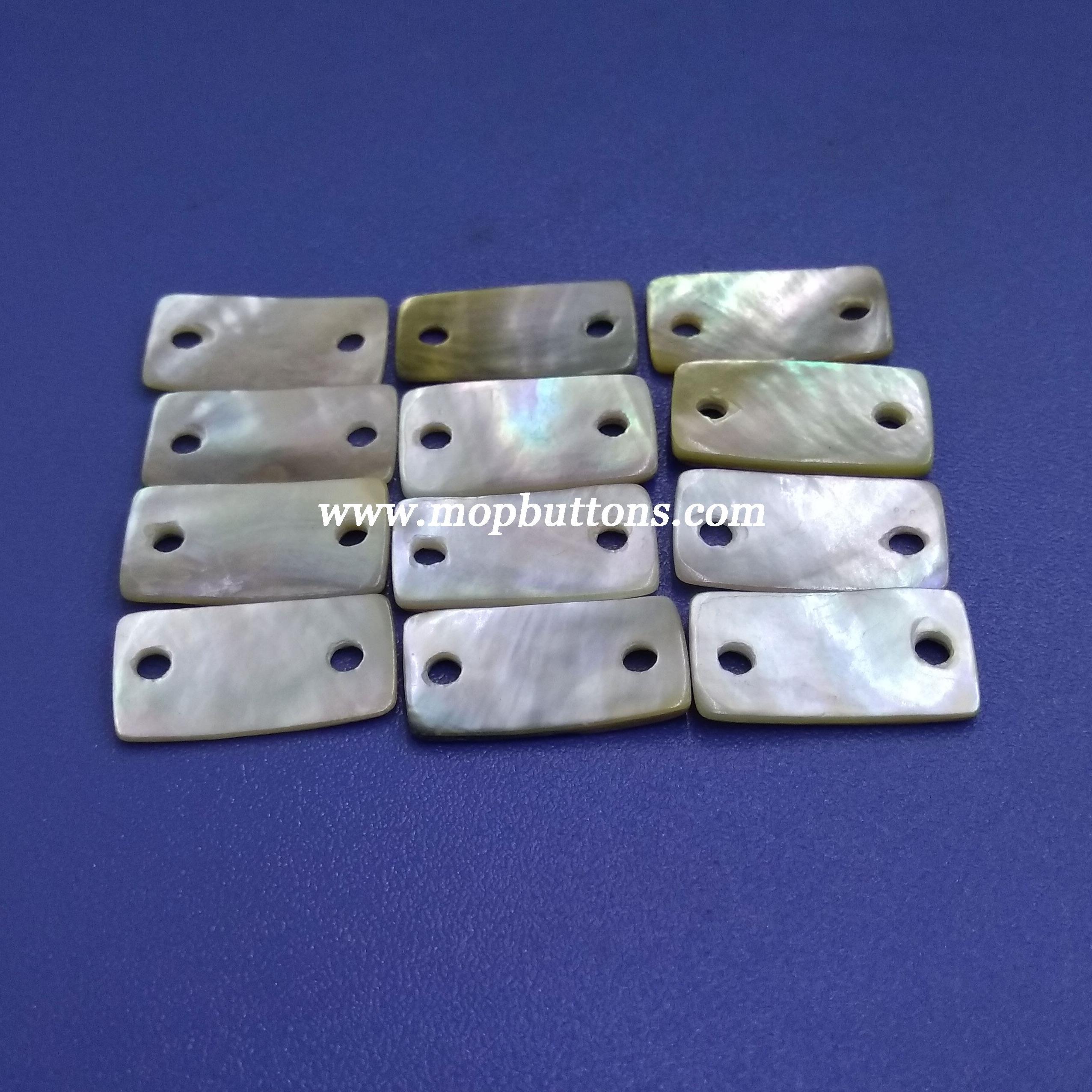 Rectangular Chinese Agoya Shell Button