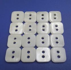  Square 2-Hole Polished Freshwater Pearl Shell Button