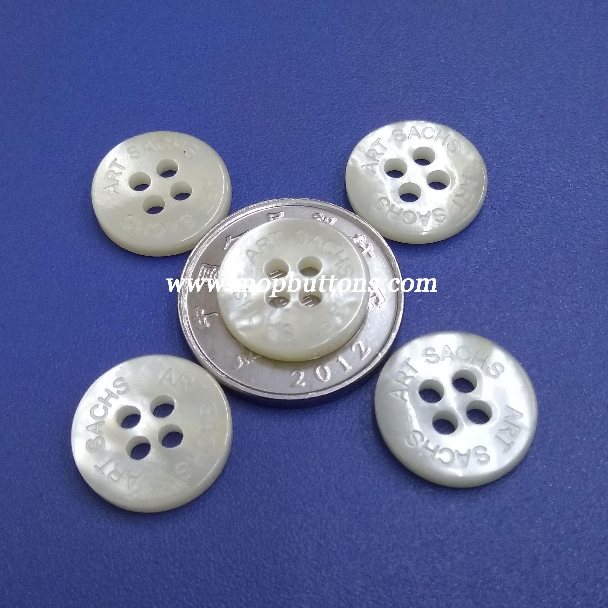 Custom LOGO Shirt Sewing Buttons 4 Holes