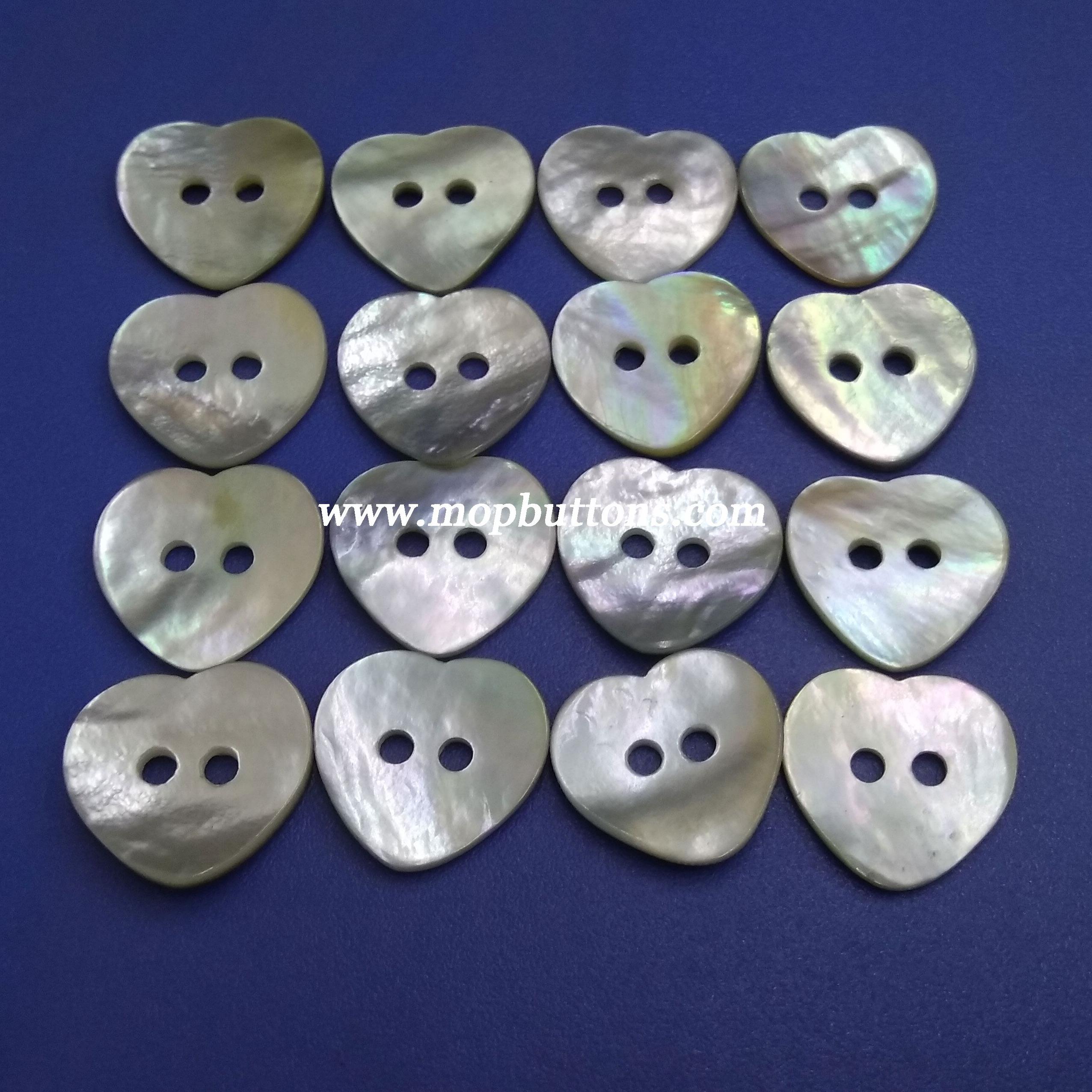 Two Holes Heart Shape Button Sewing Notions for Scrapbooking