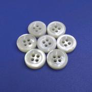 3mm Four Holes Bowl Shaped White Mother Of Pearl Natural Button
