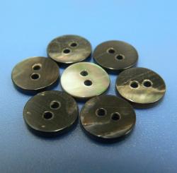 Two Holes Natural Black MOP Buttons