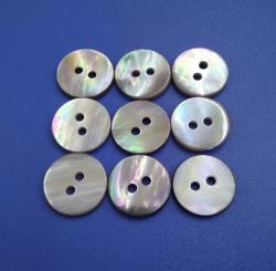 Flat Type Coffee Mother of Pearl Sewing Button for Suit