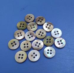 Four Holes Flatback Round Brown Mother of Pearl Sewing Shirt Buttons