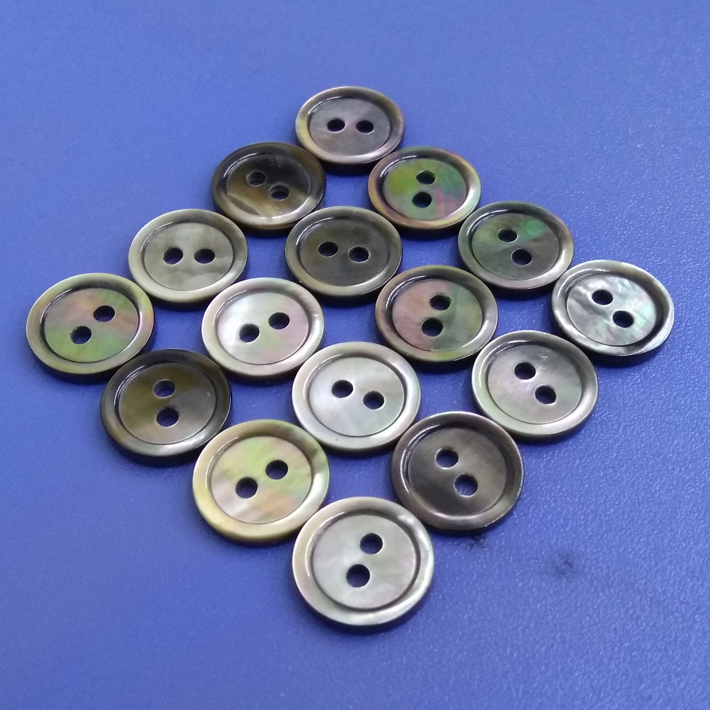 Novelty Rim Design Black MOP Buttons for Suit, Shirt Tailor