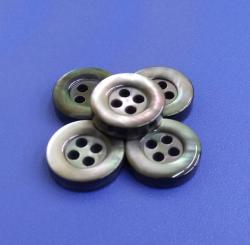 High End 4Holes Bowl Shape Black Mother of Pearl Buttons for Tailor