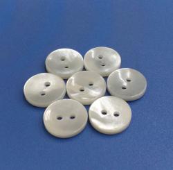 Quality White Natural MOP Shell Buttons for Luxury Shirt Brand