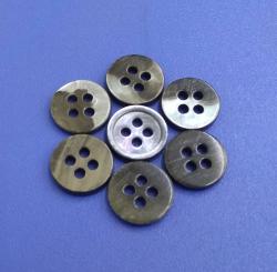 Customized Grey Silver Coloured MOP Shirt Shell Buttons