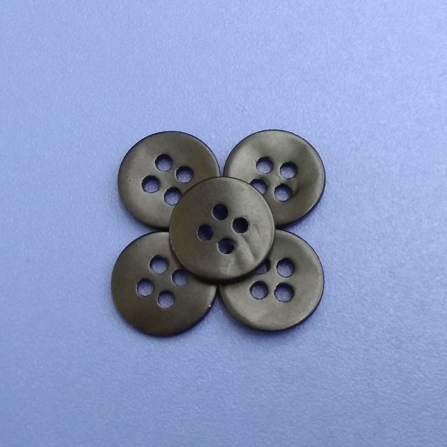 Matt Black Coated 4Holes Japanese Agoya Shell Buttons Garment Accessories