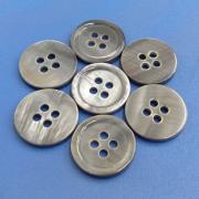 Smoke Grey Dyed Natural River Shell Pearl Buttons for Men’s Suit, Jacket