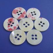 36L Big Size Natural White Trochus Shell Pearl Button for Luxury Clothing