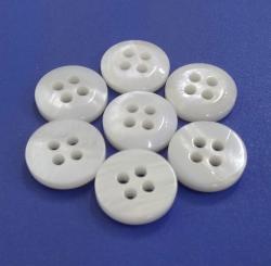 Fancy 4Holes 3mm 18L Fashion Designer Shirt Clothing MOP Buttons