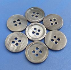 Smoke Grey Dyed Natural River Shell Pearl Buttons for Men’s Suit, Jacket