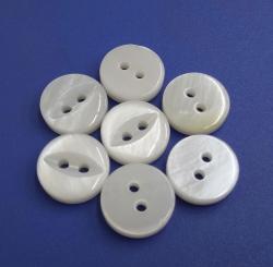 Flatback Fisheye Surface Gleaming Natural River Shirt MOP Buttons