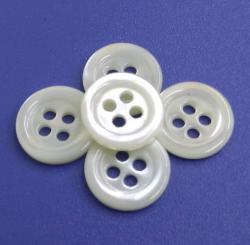 Shirt Clothing Buttons Made from Natural Trocas Shell Material