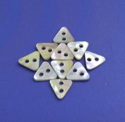 Fashionable Triangle Stylish Two Holes Natural Agoya Shell Buttons