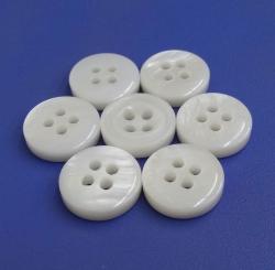 Standard 7/16’’ White Natural River Shell Shirt Sewing Buttons