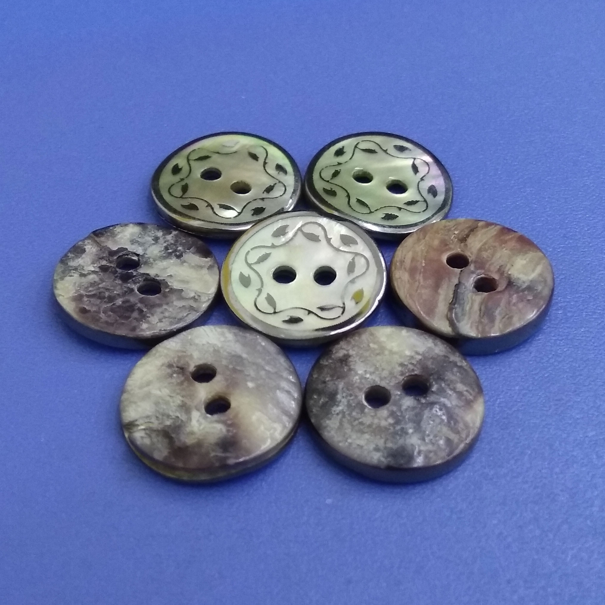 2mm Thickness Plating Japan Quality Agoya Shell Pearl Clothing Sewing Buttons