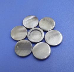 Grey Colored Blank Shank Buttons Made with China River Shell Material