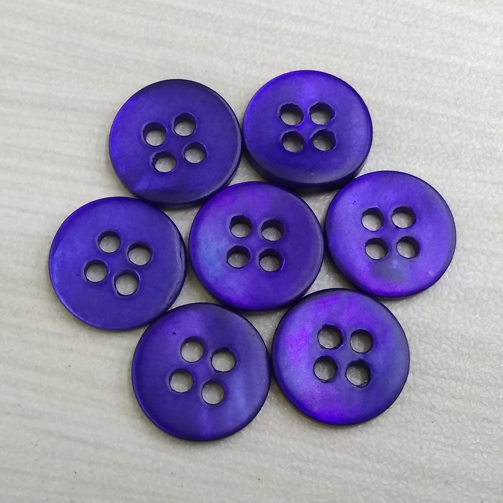 Matt Dark Blue Round Made with Japan Quality Agoya Shell Buttons