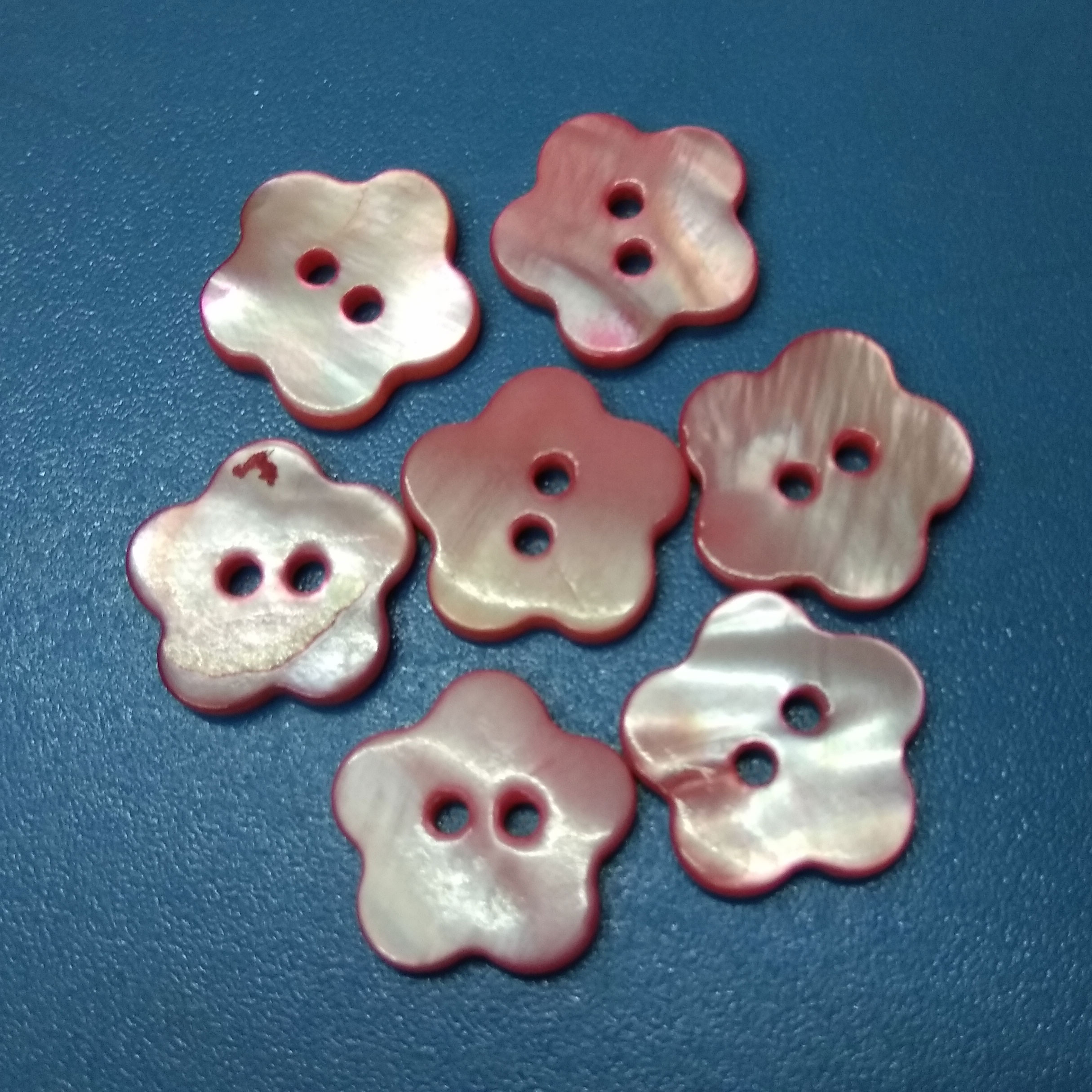 Fancy Blossom Flower River MOP Pearl Buttons for Jewellery /Jewelry Decoration
