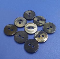 Fisheye Black Nacre MOP Button for the Shirt Factory