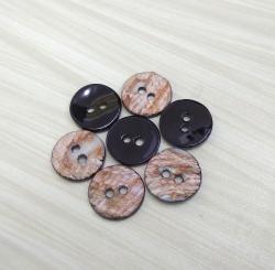 Stunning Single Side DTM Black Color Boutons de Abalone Shell Buttons