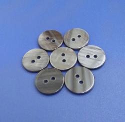  Flat Type Grey Dyed Two Holes Large Size Suit River Shell Buttons