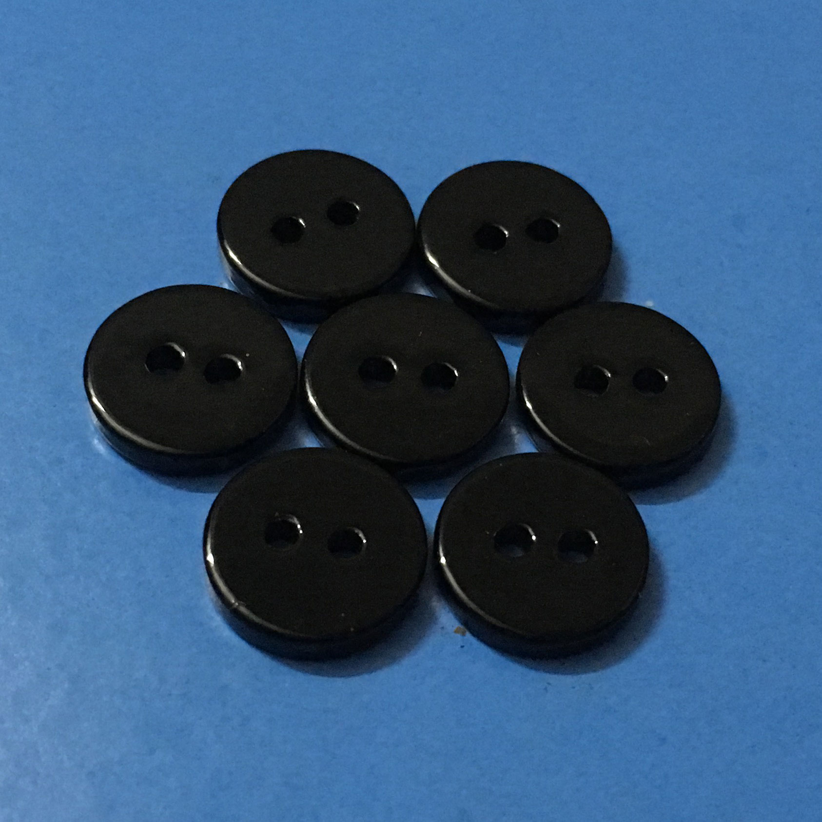  High Quality Black Coated Freshwater River Shell Button