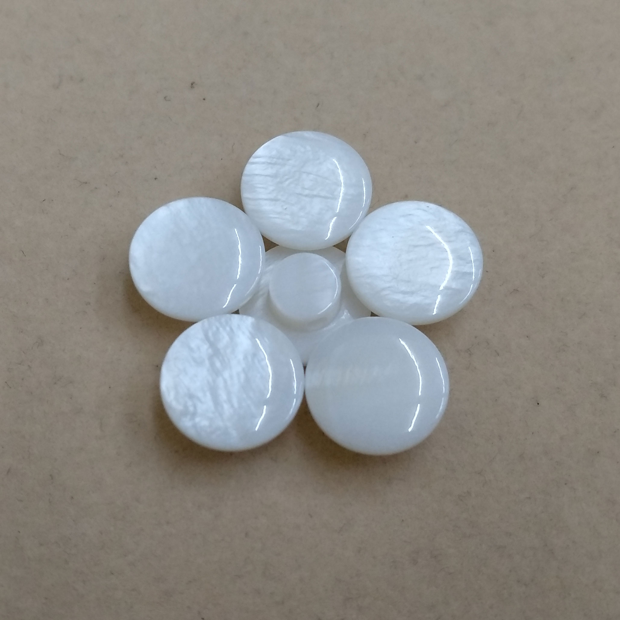  Trouser Shank Button Made with Natural River Shell Material