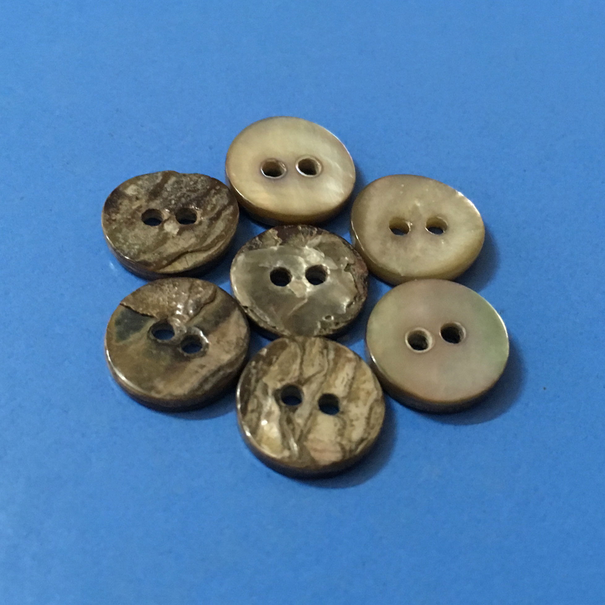 Coffee Smoke Japan Akoya Shell Button Haberdashery Accessories