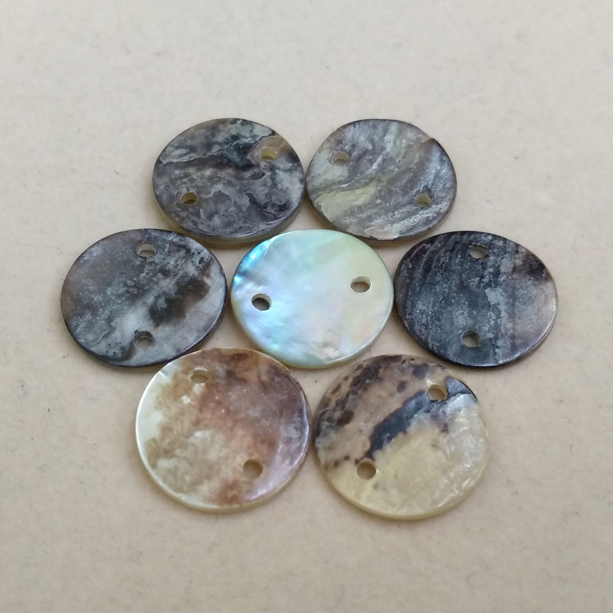 Two Side Hole Japan Quality Agoya Shell Buttons for Clothes Label