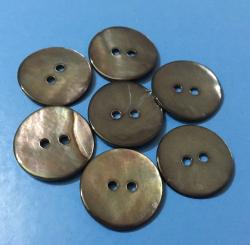  Grey Smoke Colored Agoya Shell Buttons for Ready-Made Garments