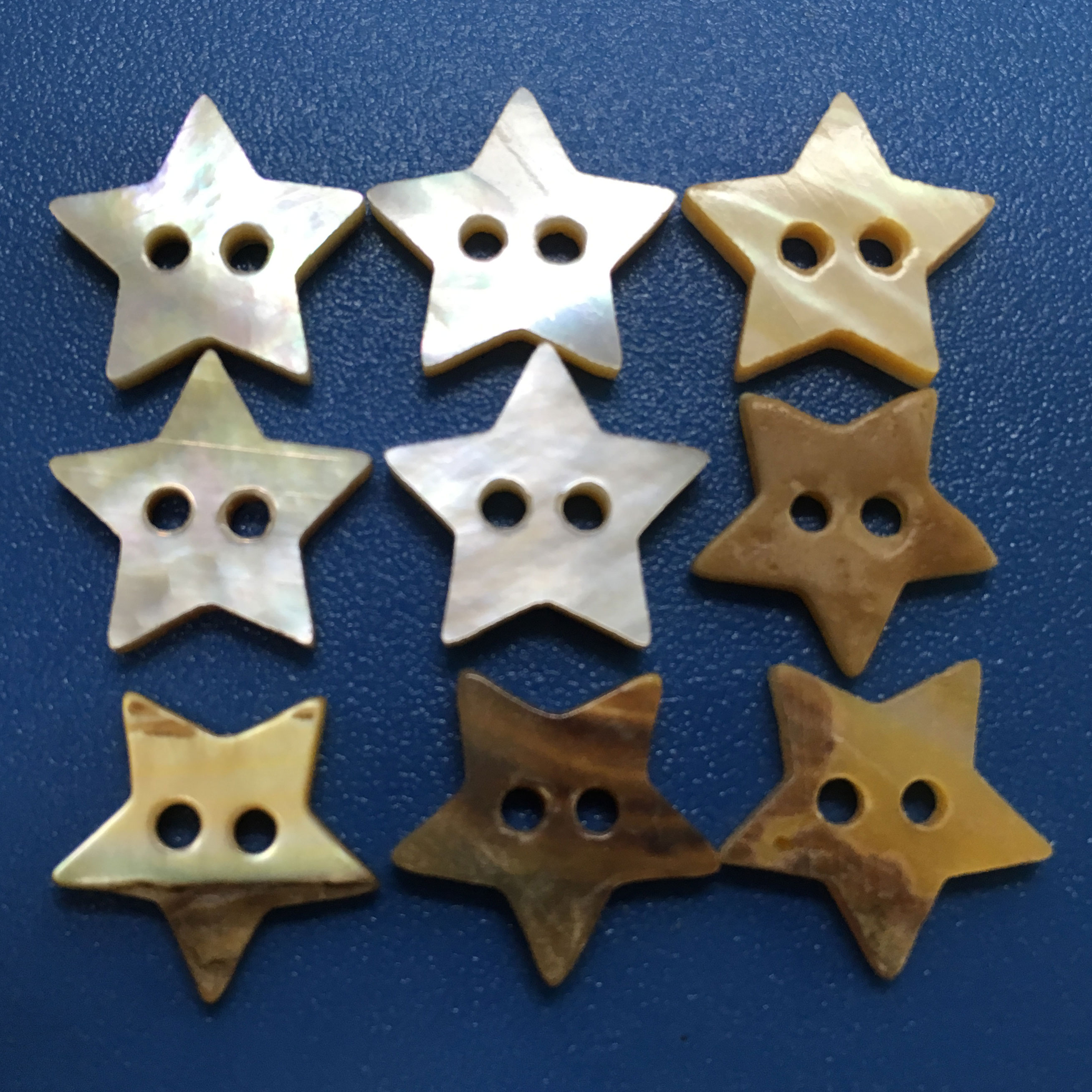 Superior Quality Star Shape Mother of Pearl MOP Buttons