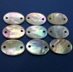 Natural Iridescent Akoya Shell Buttons Label for Clothing and Footwear Industry