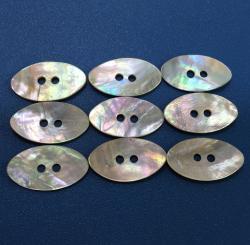 Novelty Shiny Fisheye Shape Japan Agoya Shell Buttons for Garment Industry