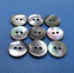 Lustrous with Iridescent Smoke Color Genuine Bevel Shape Trocas Shell Buttons