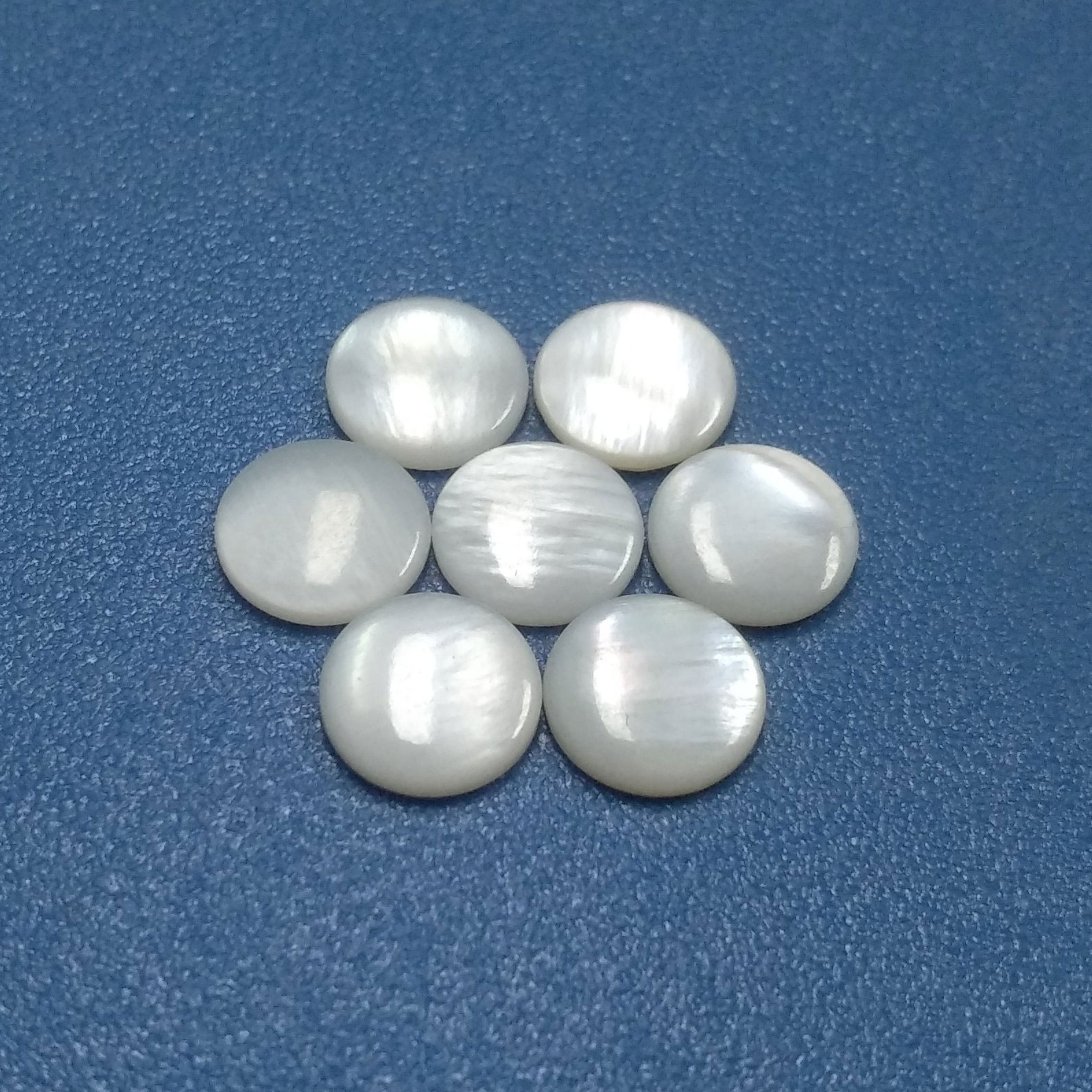 Iridescent Pearlised Domed Real MOP Shank Sewing Buttons for Jewelry Beads