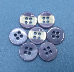 Customized Blue Dyed or Coated Natural Shell Shirt Buttons with Bowl Shape