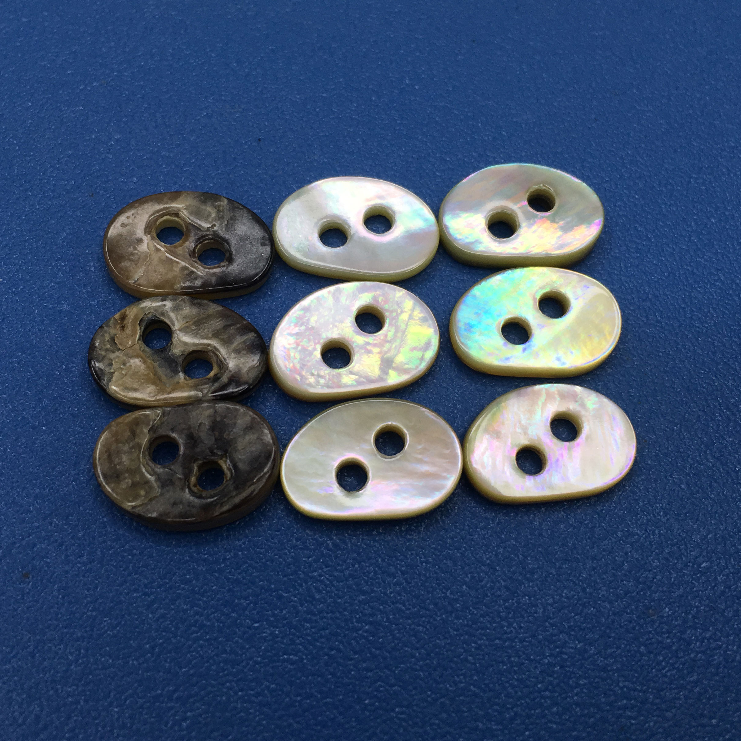 Bean Shape Natural Agoya/Akoya Casual Shirt & Clothes Shell Buttons Collection