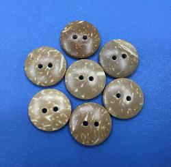 Bleached and Polished Natural Coconut Handmade Sewing Buttons for Clothing